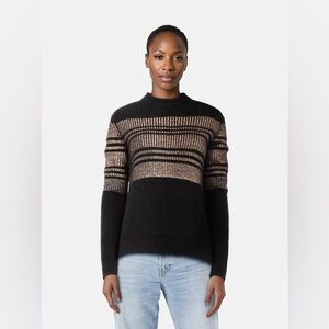 👑Givenchy wool sweater with rose gold metallic stripes